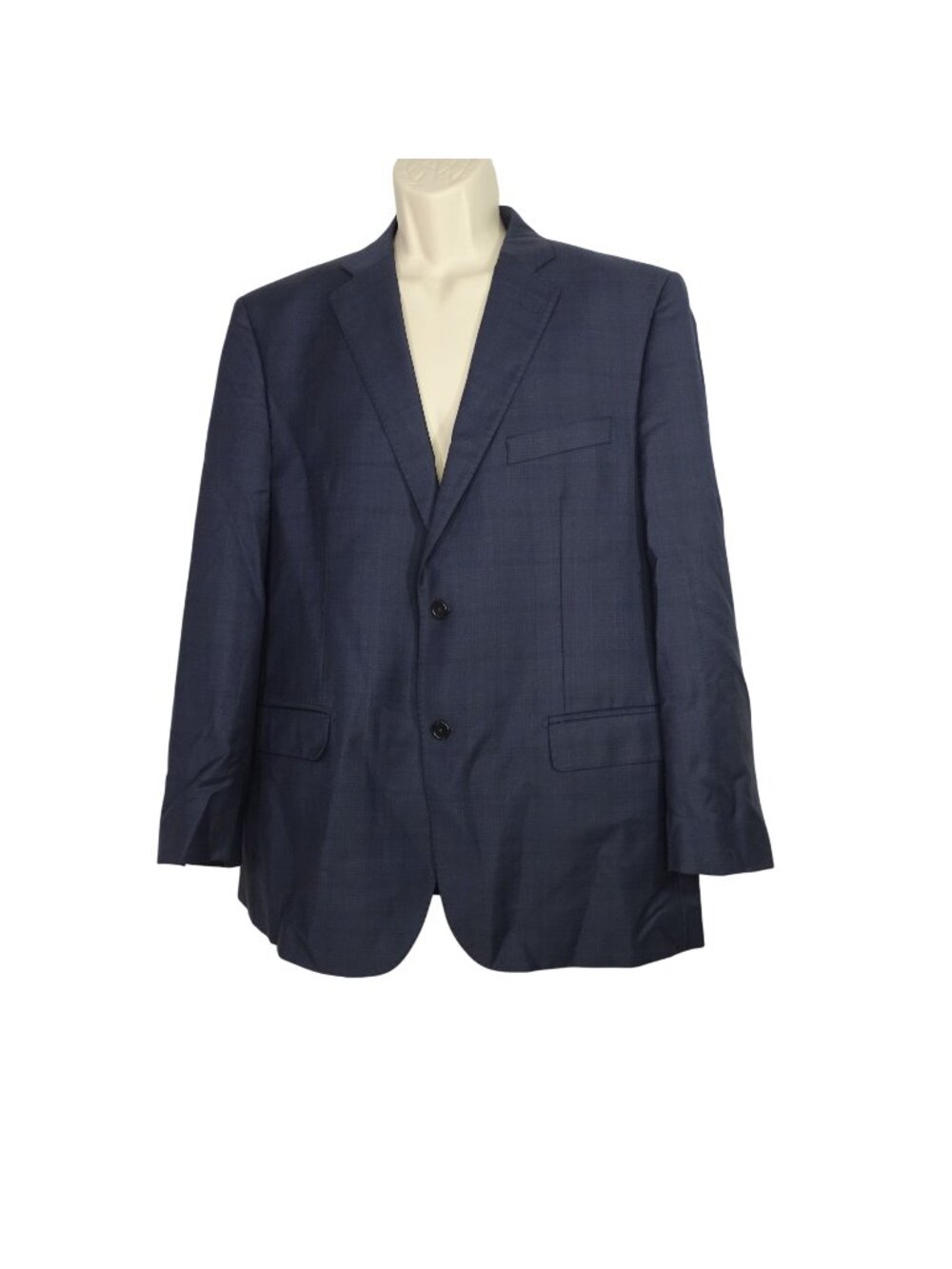 Ermenegildo Zegna Traveler Blue Wool Blazer Jacket Men Size 44 5362 FLAW